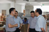 市委常委、宣傳部長(zhǎng)何加順來我公司調(diào)研
